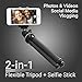 Xenvo SquidGrip Flexible Cell Phone Tripod and Portable Action Camera Holder - Compatible with iPhone, GoPro, Android, Samsung, Google Pixel and All Mobile Phones