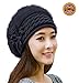 HINDAWI Winter Hats for Women & Men Slouchy Beanie Skull Caps Warm Snow Ski Knit Hat Cap Black