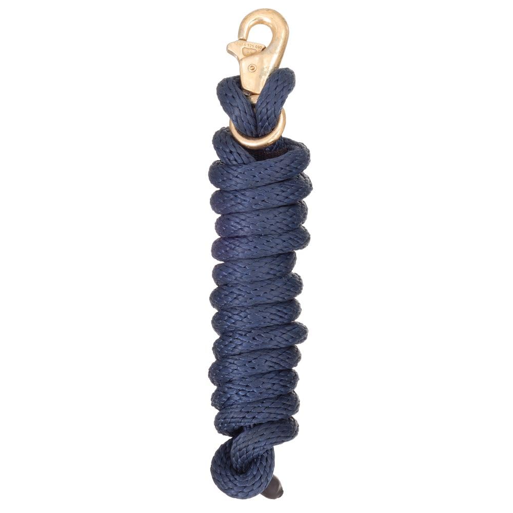 Tough 1 Poly Lead with Replaceable Trigger Bull Snap, Navy, 8 1/2'