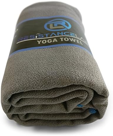 Premium Yoga Towel - ResistanceLabs - 100% Microfiber, Fast Drying, Non-Slip, Ultra-Absorbent &amp; Machine Washable - 24"x72"