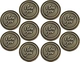 Bulk Set of 10 Romantic Love Expression Coins, I