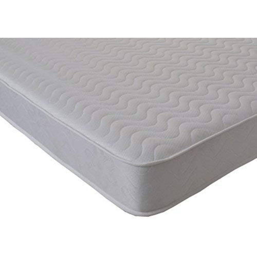Starlight Beds 4ft Small Double Mattress –Wave Design Memory Foam & Spring Mattress, White, Soft. (120cm x 190cm / 4ft x 6ft3)
