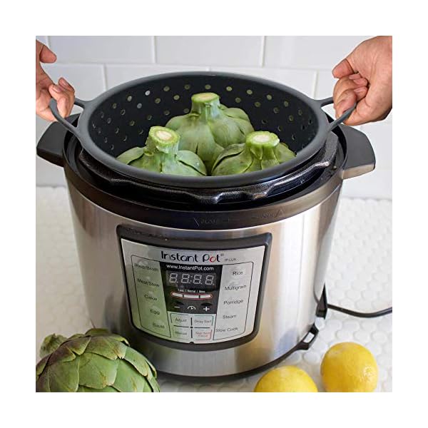 Silicone Instant Pot Steamer Basket, Strong Grip IP Pressure Silicon