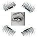 False Magnetic Eyelashes - 1 Pair 4 Pieces Ultra-thin 0.2mm Fake Mink Eyelashes for Natural Look, Reusable Best Fake Lashes, Perfect for Deep Set Eyes & Round Eyes