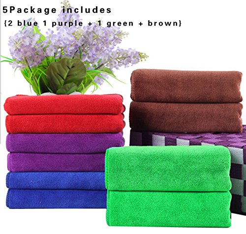 Longxing 5 only Soft Fine fiber Towel Hairdressing beauty Clean the car Home cleaning Car Wash Dry hair towe