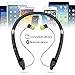 [Newest Ultra Light Design] Souldio™ Foldable Bluetooth Headphones, Wireless Neckband Bluetooth Headset, Retractable Earbuds, Stereo Noise Cancelling Bluetooth Earphones with Built-in Mic