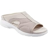 Easy Spirit Women's Tine 4 Slide Sandal, Taupe, 5.5 M US