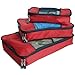 TravelWise Packing Cubes - 3 Piece Set (Red)
