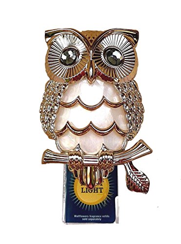 Bath & Body Works Wallflower Fragrance Nightlight Plug Capiz Inlay Owl