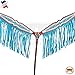 HILASON Western Breast Collar Horse Tack American Leather Turquoise Fringesthumb 1