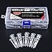 Hilitchi 100pcs Premium Quality Zinc Self-Drilling Drywall Anchor with Screw Kit