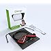 Wireless Sports Headphones, Mengo Bumps Bluetooth Sweat-Resistant Wireless Neckband Earphones For Running with Microphone (Bluetooth 4.1 & NFC) Red - Retail Packaging