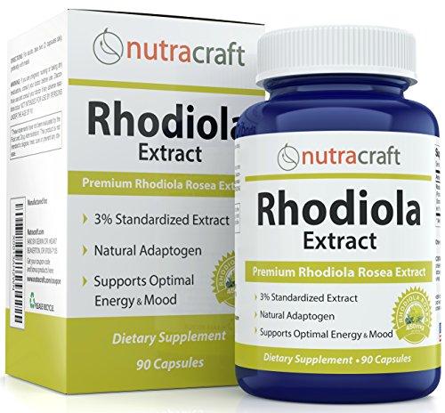 #1 Rhodiola Rosea Extract Supplement – 900mg Per Serve - Standardized for Maximum Effect With Rosavin Plus Salidroside - All Natural Stress Relief & Fatigue Fighter – 90 Capsules