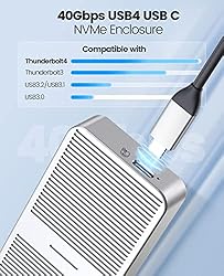 ORICO Upgraded M.2 NVMe SSD Enclosure 40Gbps
