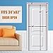 Bodyguard Magnetic Screen Door - Full Frame Velcro, Fits Door Size up to 34 x 82-Inch, 28 Sewn-in Magnets, Heavy Duty Mesh Curtain, Easy Installation, No Gap, No Falling