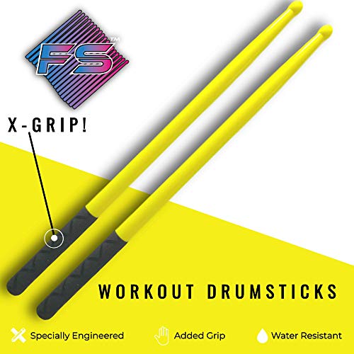 FITSTIX Drumsticks for Fitness & Aerobic Workout Classes, Drum Sticks