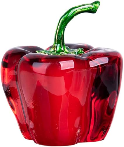 Amazon Com Longwin Crystal Figurines Glass Fake Hot Chili Pepper