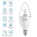 Holigoo 3.5W LED Candle Light Bulb, 5000K E12 Candelabra Bulb, 300Lm Candle Lamps Equivalent 40W Incandescent Lamp, 260 Degree Beam Angle for Chandeliers, Dining Room and Supermarket(6 Pack)