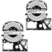 LaBold LK 4WBN LC 4WBN LC 4WBN9 SS12KW Label Tapes Cartridge Compatible for Epson LabelWorks LW300 LW400 LW500 LW600P LW700, Black on White,1/2 Inch X 26.2 Feet,2Pack