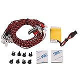 SkyQ Flash RC LED Light Kit for RC Helicopter Airplane Aeroplanes Aircraft Plane Realistic 8 LED Lighting System