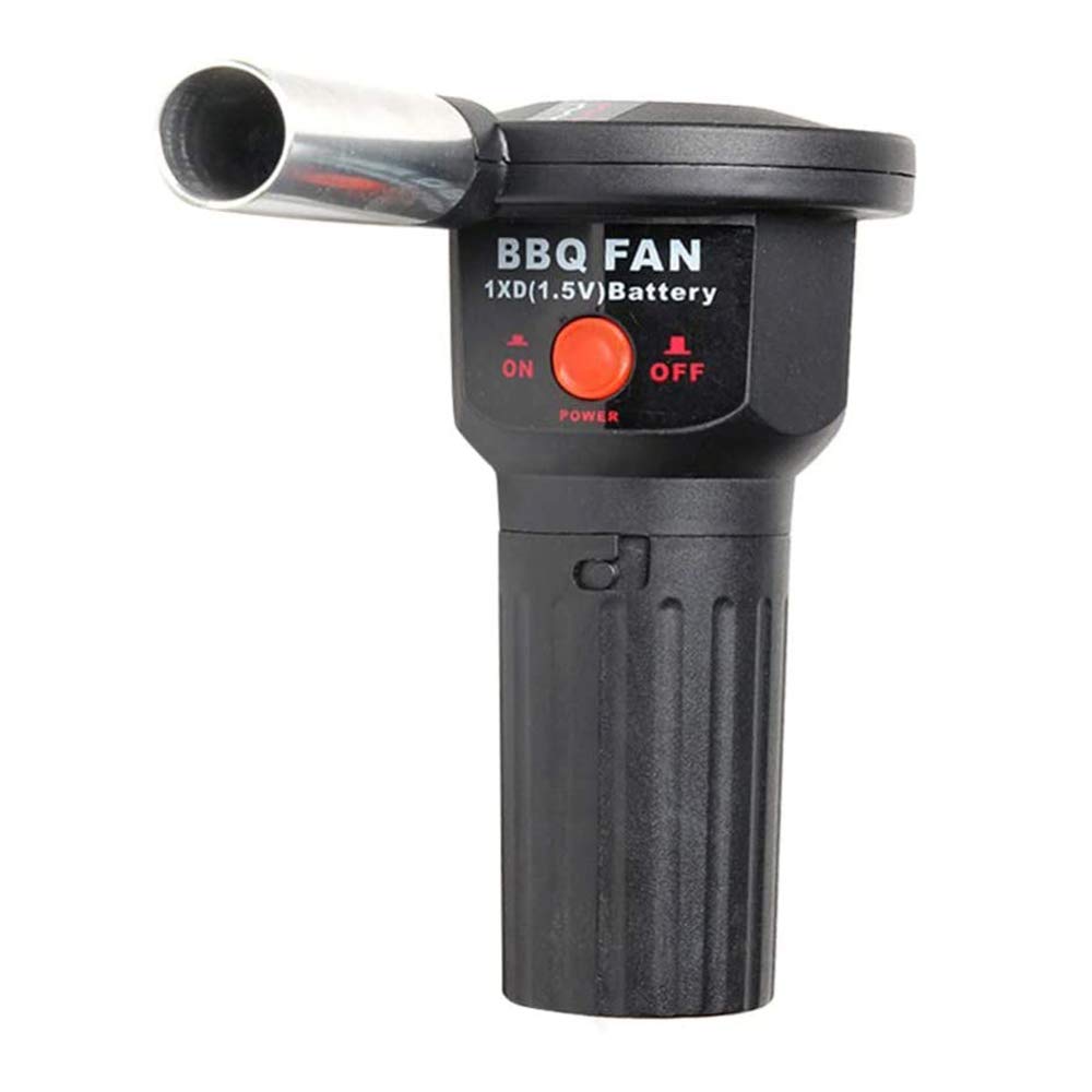 Dulau 1 Piece Barbecue Fan, Barbecue Blower, Small Portable Electric Bellows Barbecue Fan, for Barbecues and Outdoor Picnics