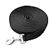 Petown Dog 50-Feet Training Lead Leash Adjustable (Black)