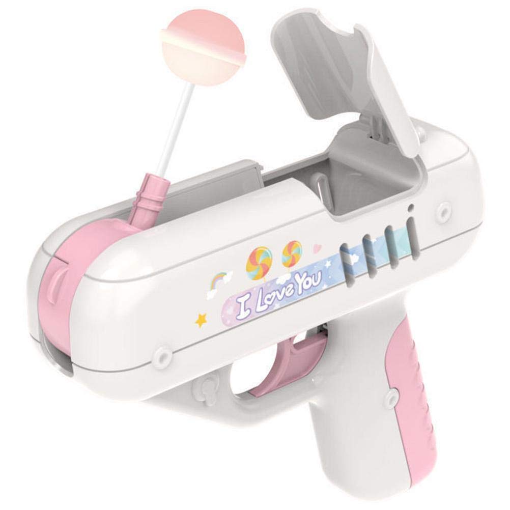 Lollipop Storage Gun, Surprise Lollipop Launch Toy, Toy Gun Sweets, Lollipop Gun Sweet Toys, Toy Gun Storage, Sweets Children (Pink)
