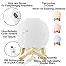 3D Moon Lamp Night Light 5.98” with Stand | Tap Sensor with 3 Color Lunar RGB Lighting Modes | Bedside Night, Rechargeable Globe 3D USB Lamp ● Cool Gift Idea ● with Hanging Strings for Ceiling
