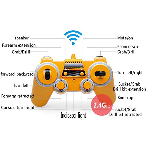 AWJK Rc Ferngesteuerter Raupenbagger 14 Kanäle Bagger Ferngesteuert Verwenden Sie Eine 2,4-ghz-Fernbedienung… – Bild 7