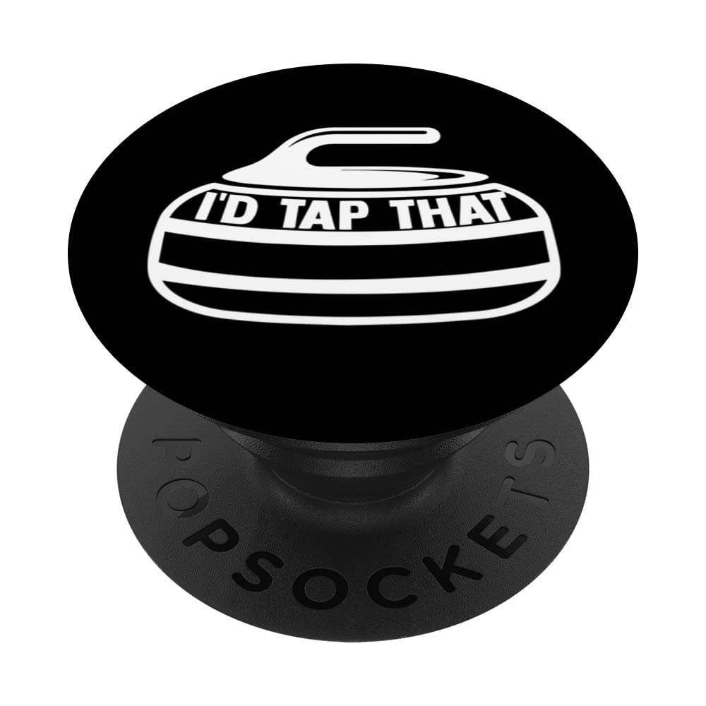 I'D Tap That Curling Stone Ice Curling Curler Curling Game PopSockets Swappable PopGrip
