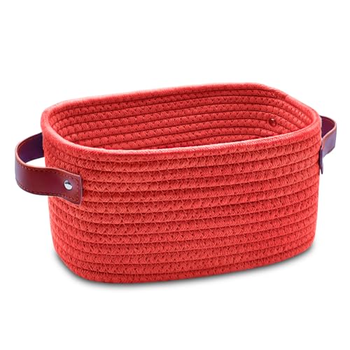 Small Woven Rope Storage Basket