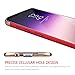 Galaxy S8 Plus Case, VANSIN 3 In 1 Ultra Thin and Slim Hard Case Coated Non Slip Matte Surface with Electroplate Frame for Samsung Galaxy S8 Plus Case (2017) -- (Red & Gold)