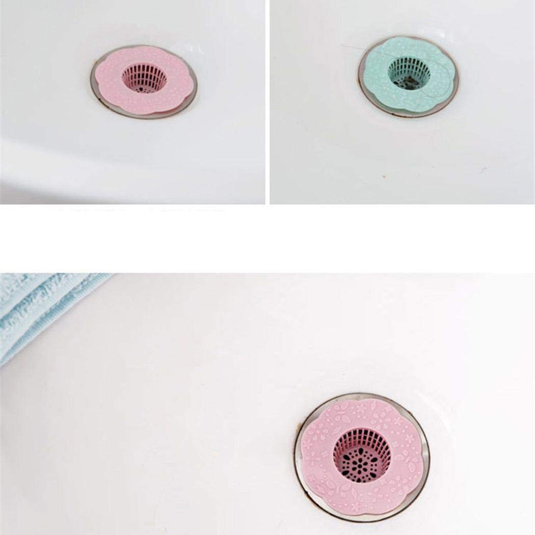 Yerflew Flower-shaped Floor Drain Bathroom Hair Catcher Sink Food Strainers