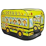 deAO Foldable Play Tent -Children Play House Indoor Outdoor Play Toy Great Gift for Girls Boys 3 4 5 Years Old (School)