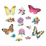 Collections Etc Colorful Butterflies & Flowers Outdoor Garage Door Magnets Spring & Summer Decoration