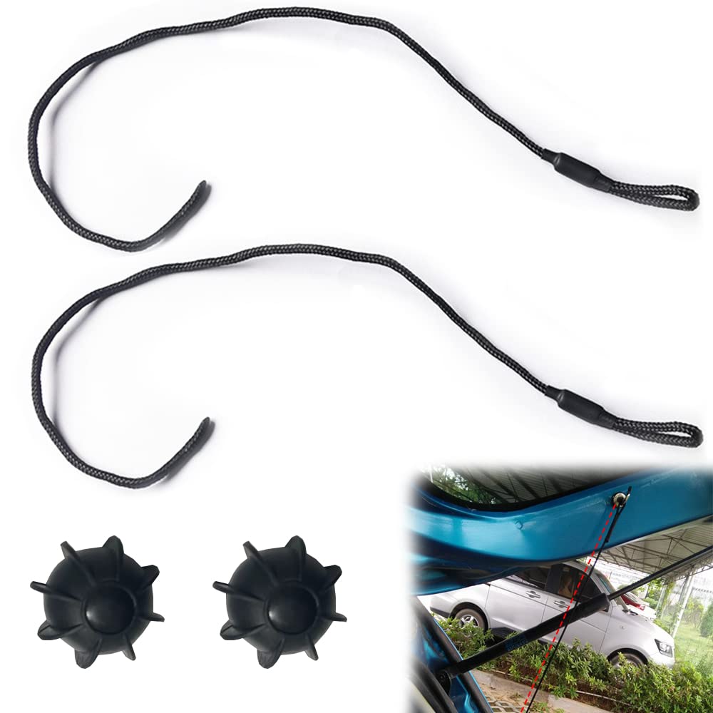 Pack of 2 Universal Parcel Shelf Holding Strap Parcel Shelf Retaining Straps Strap for the Boot Rear Shelf Strap (Lanyard)