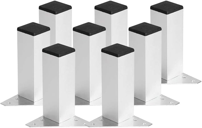 Uxcell 5 Inch Furniture Legs Aluminium Alloy Couch Table Cabinets