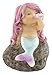 Top Collection Miniature Fairy Garden and Terrarium Little Mermaid Playing with Shell Statue