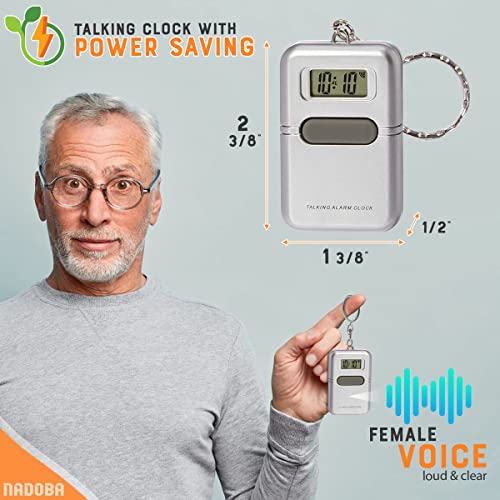 Talking Clock For Blind Keychain Alarm Small Digital Clock Keychain