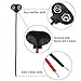VIPITH 30 Packs 9v Battery Clip Connector Buckle, Faux Leather Housing T Type and 15cm Black and Red Cables for 9v Battery and Holders
