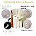 SmallDot Magnetic Curtain Tiebacks, 16 Inch Window Holdbacks Drapes Holders Hooks, Decorative Weave Rope Clips Strong Magnet for Home Office Restaurant Décor, Pack of 2, Grey