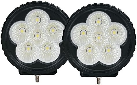 SAFU 2PCS 3.5 INCH Round 18W LED Work Light For Off Road Trucks 4X4 Jeep SUV ATV 4X4 Flood Beam 60 Degree 1800LM Car Fog Lamp Pick Up Lights IP 68 12V 24V Agriculture Lights