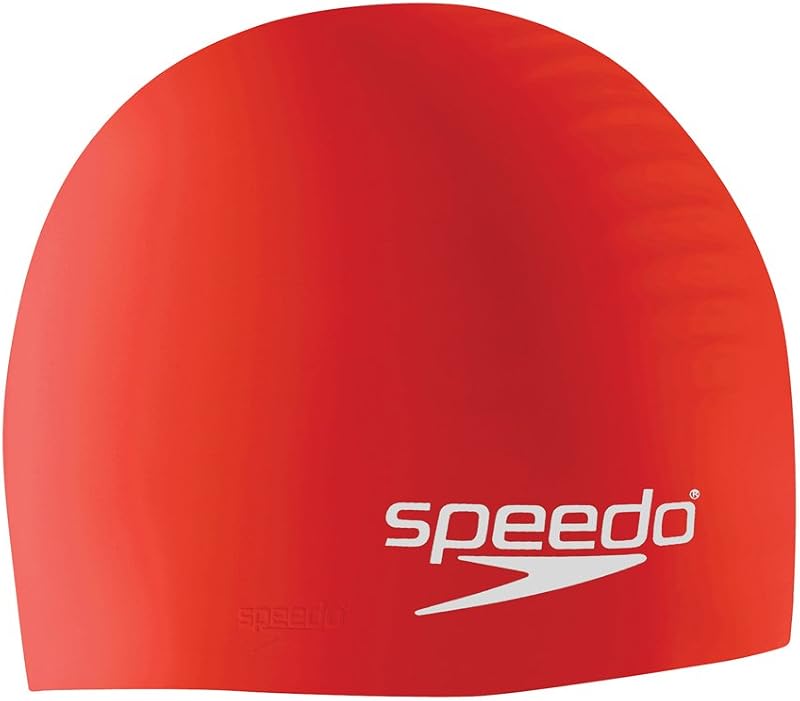 Speedo Unisex Red Silicone Swim Cap One Size UK