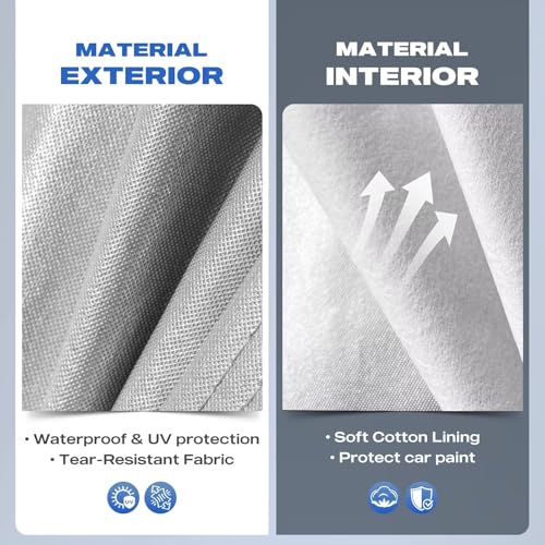 Holthly SUV Car Cover Fit for BMW X3 E83/F25/G01/G45/G48 (2003-2026) 10 Layers Full Canvas 100% Waterproof Car Cover Car Cover Protection