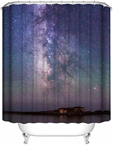 AQWI4R Iceland Night Sky Stars Northern Lights Unique Personality Shower Curtains 60x72inch 150x180cm