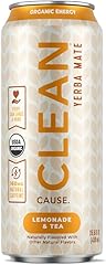Clean Cause, Yerba Mate Lemonade Tea Organic, 15.5 Fl Oz