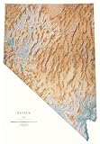 Raven MapsNevada Topographic Wall Map, Print on PaperQ