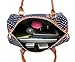 BAOSHA HB-25 Cute Lady Women Canvas Travel Bag Weekender Overnight Bag Carry-on Duffel Tote Bag (Blue Dot)