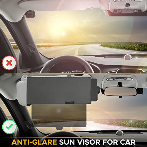 Sun Visor For Car Windshield, Yatuela Universal Anti-Glare Polarized