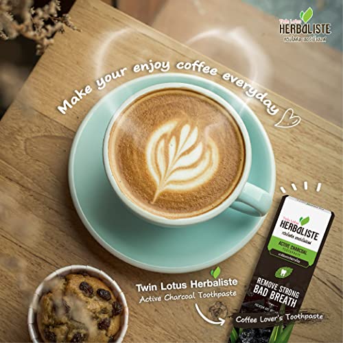 TWIN LOTUS Charcoal Toothpaste Non SLS Toothpaste Teeth Whitening